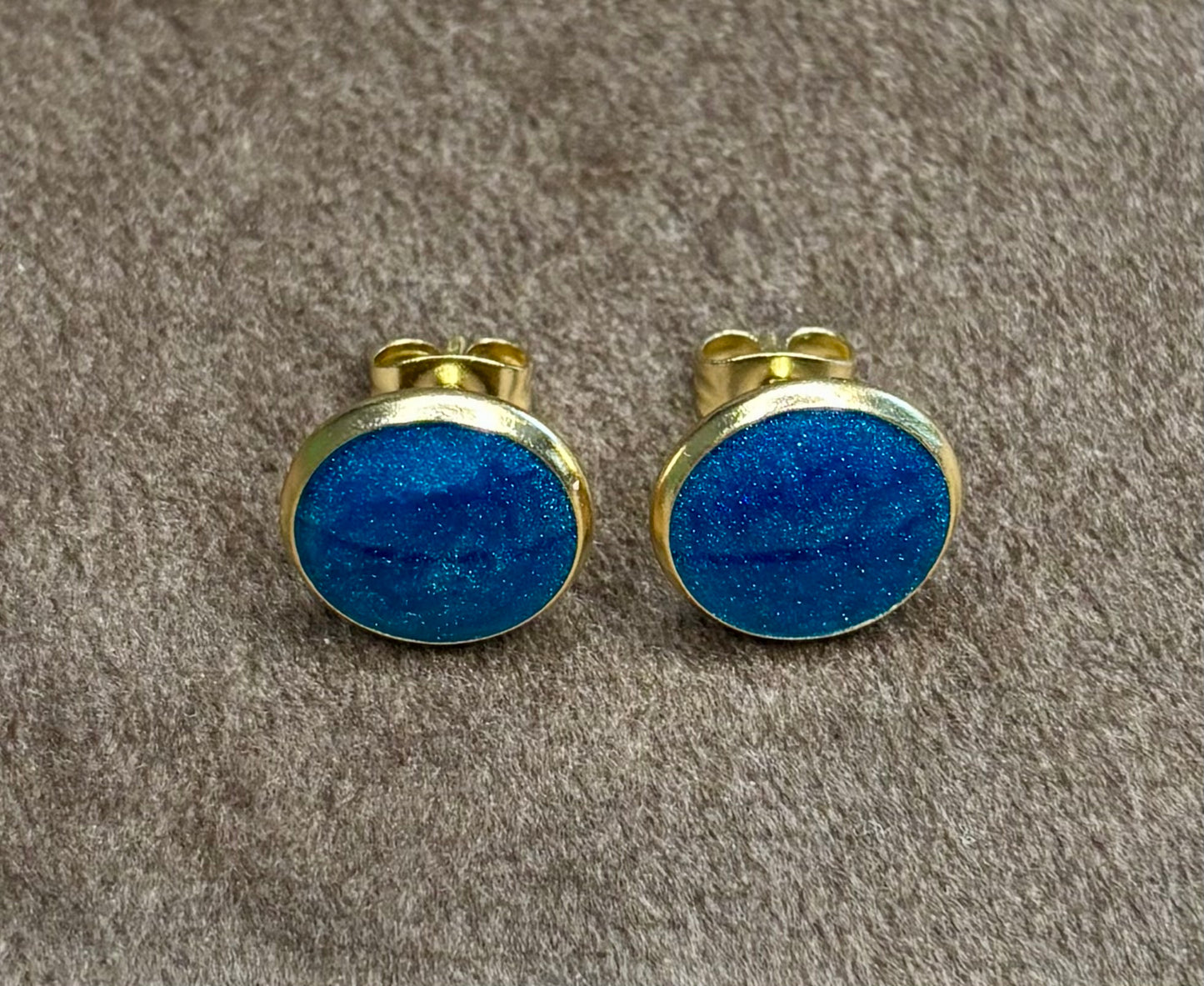 Boucles d’oreilles bleues