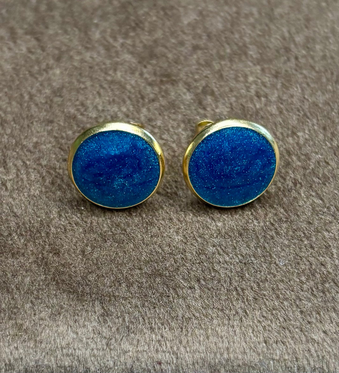 Boucles d’oreilles bleues