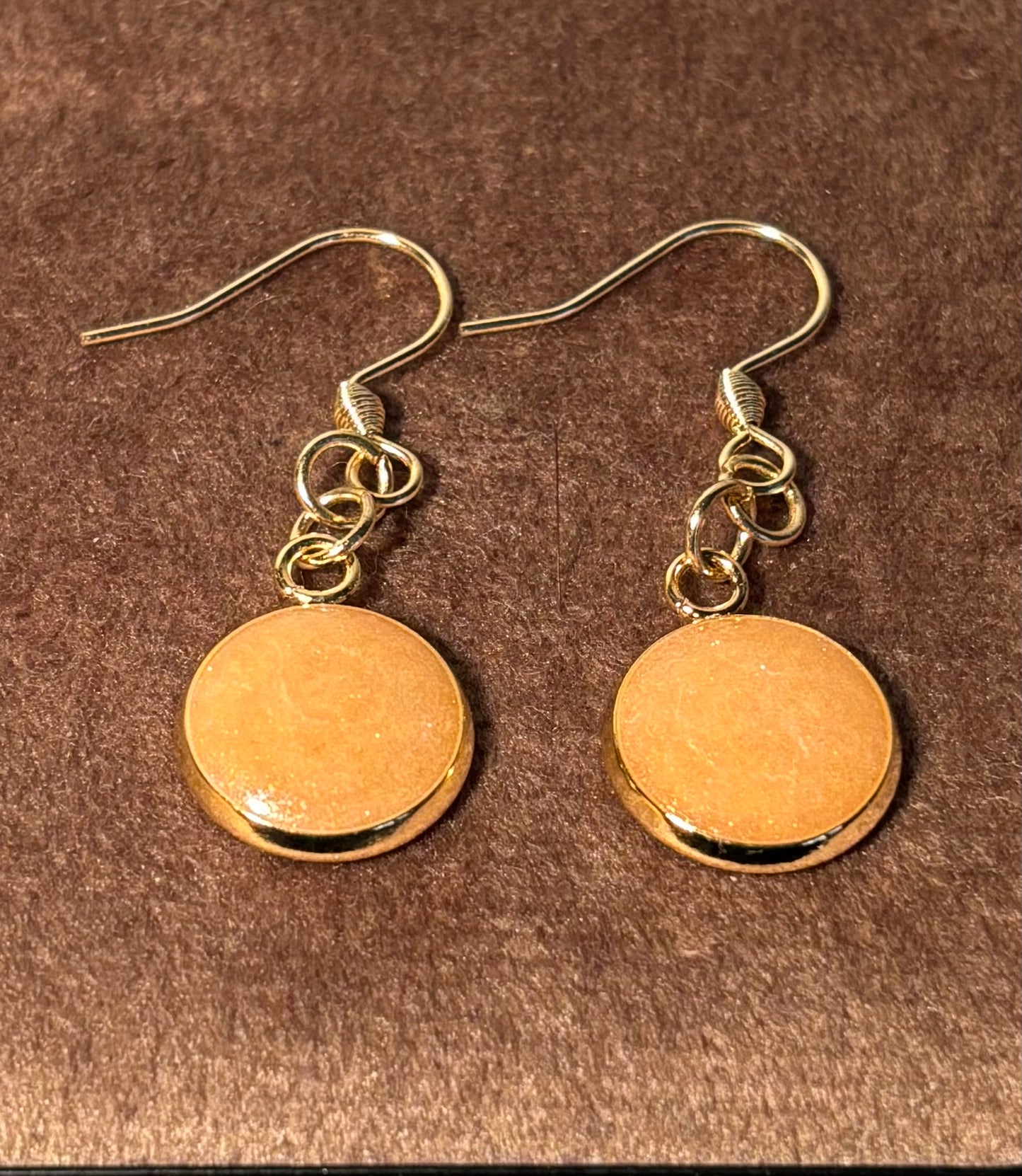 Boucles d’oreilles pendantes corail