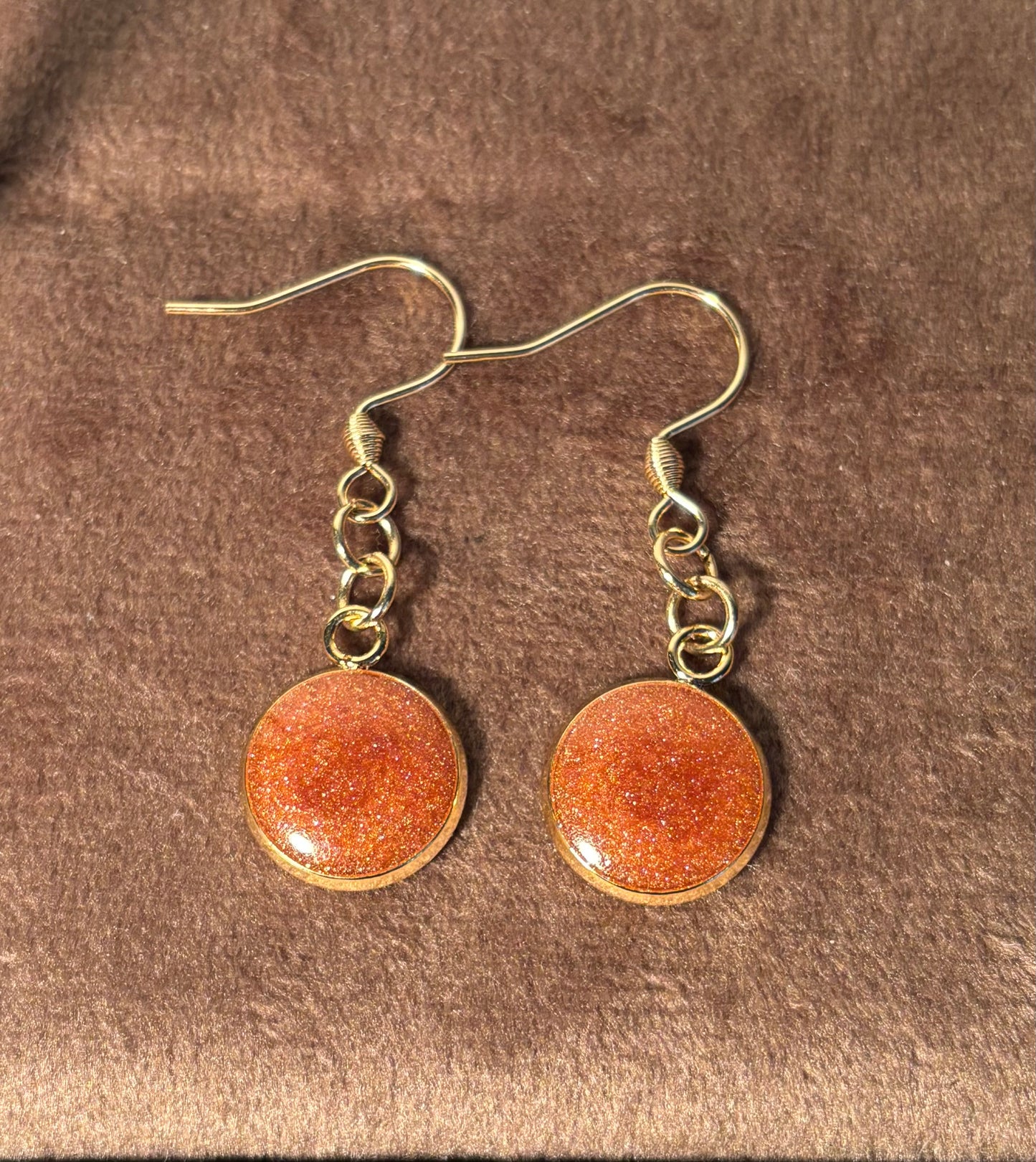 Boucles d’oreilles pendantes bronze