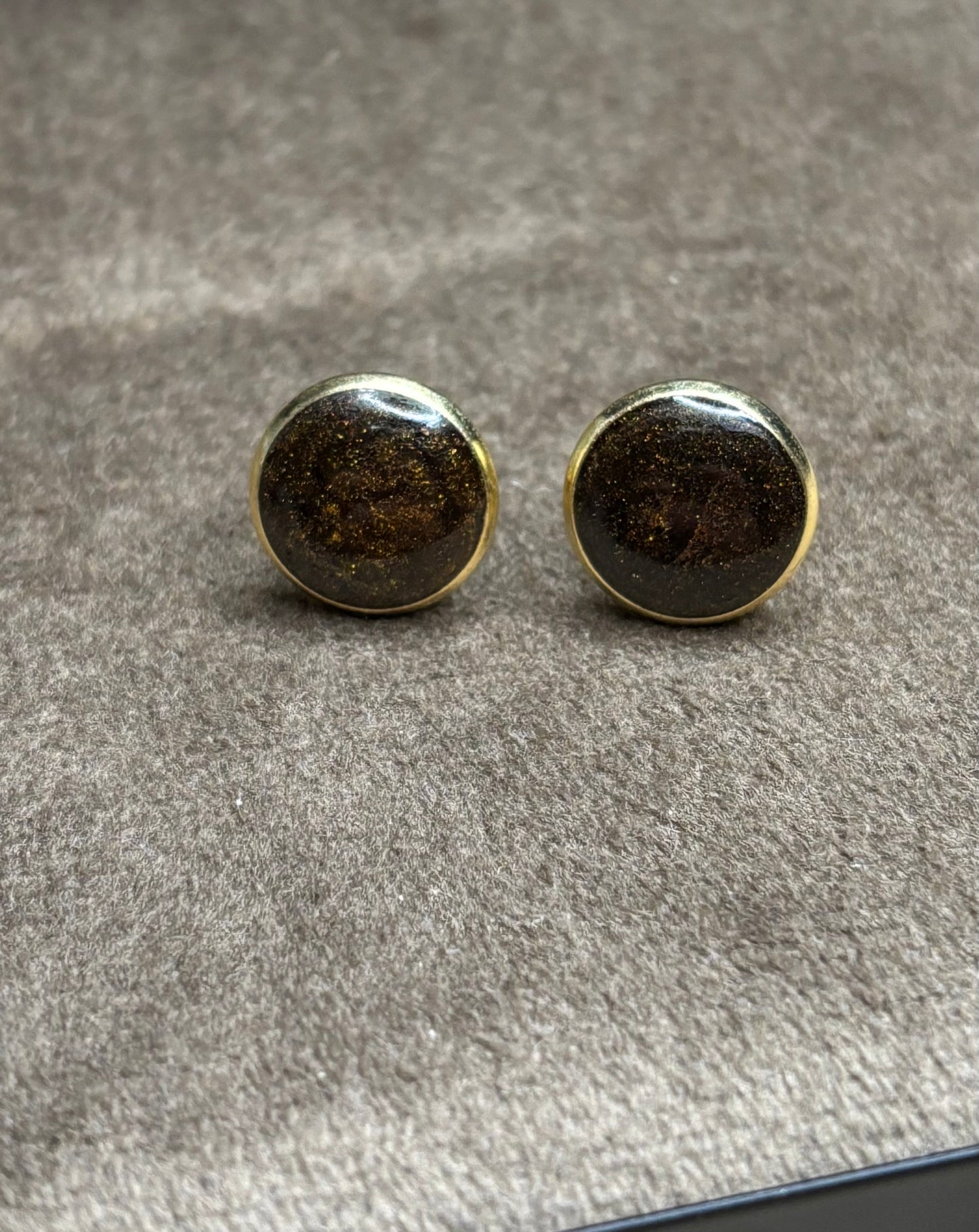 Boucles d’oreilles noires pailletée