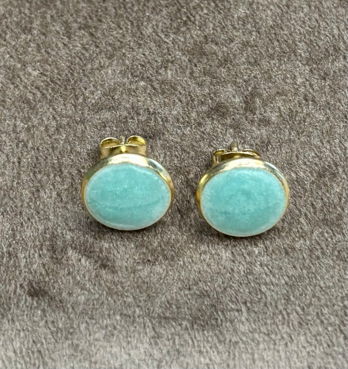 Boucles d’oreilles verte claire