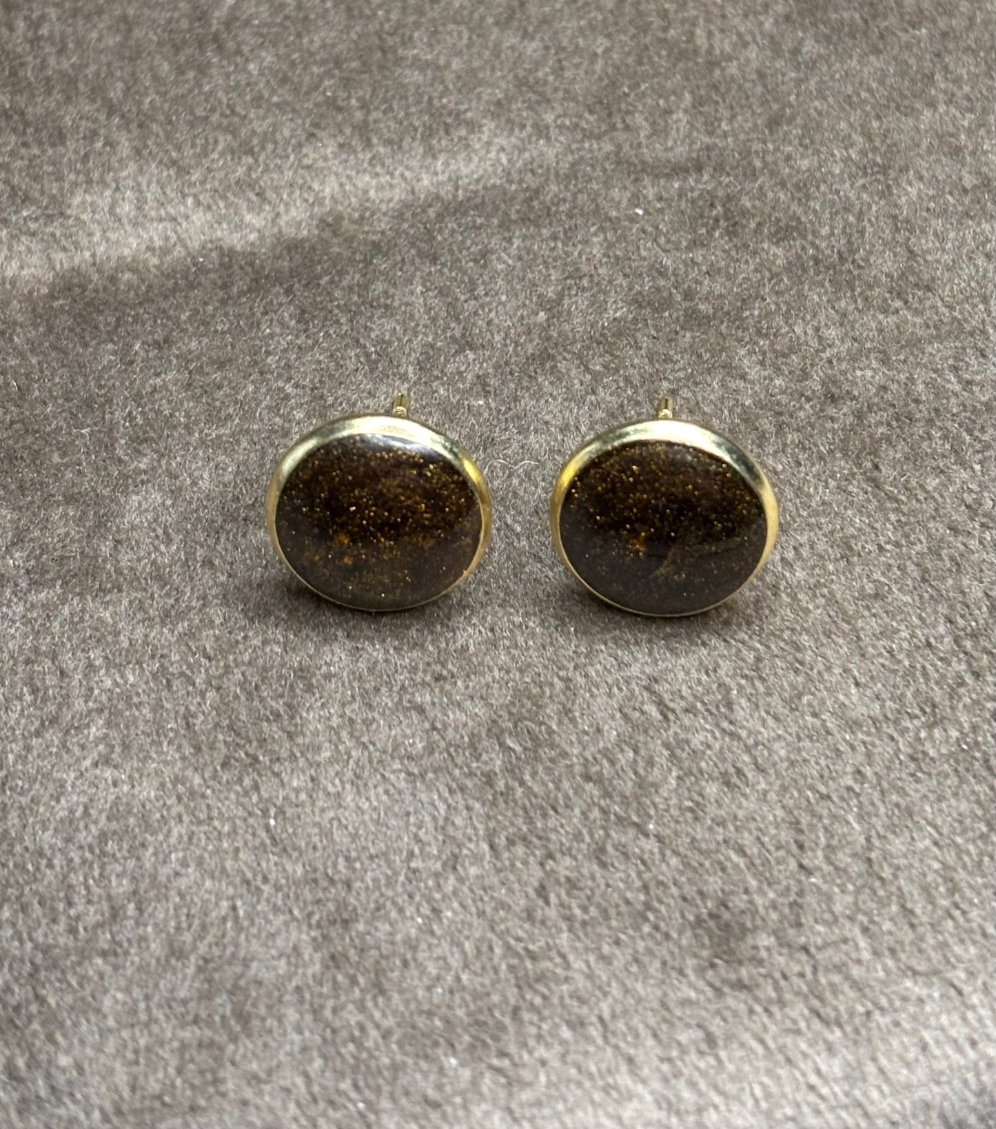 Boucles d’oreilles noires pailletée
