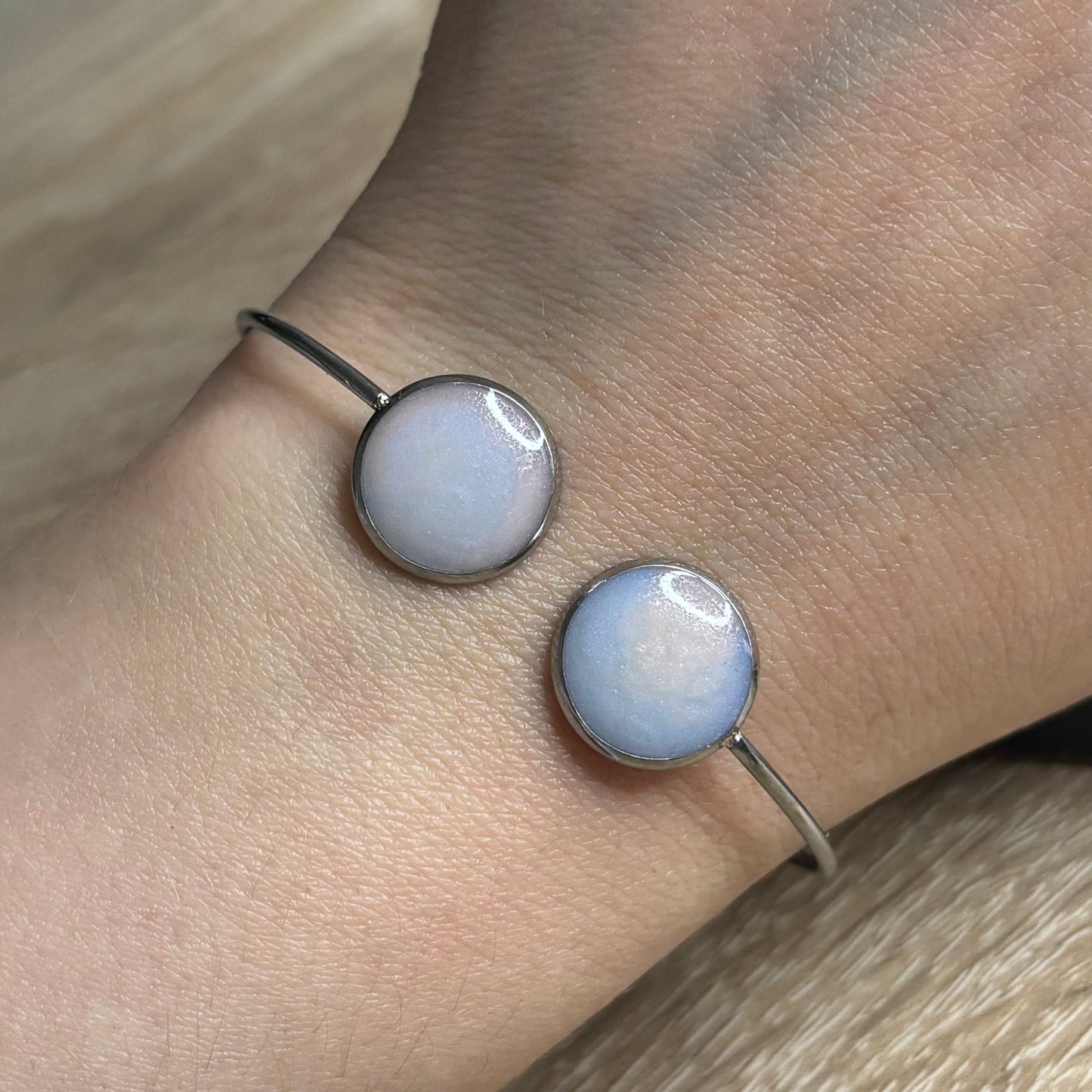 Bracelet argentée perle