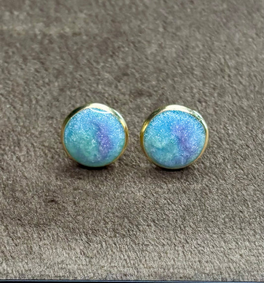 Boucles d’oreilles tricolore