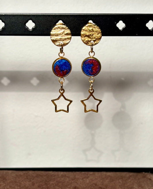 Boucles d’oreilles étoile