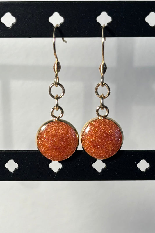 Boucles d’oreilles pendantes bronze