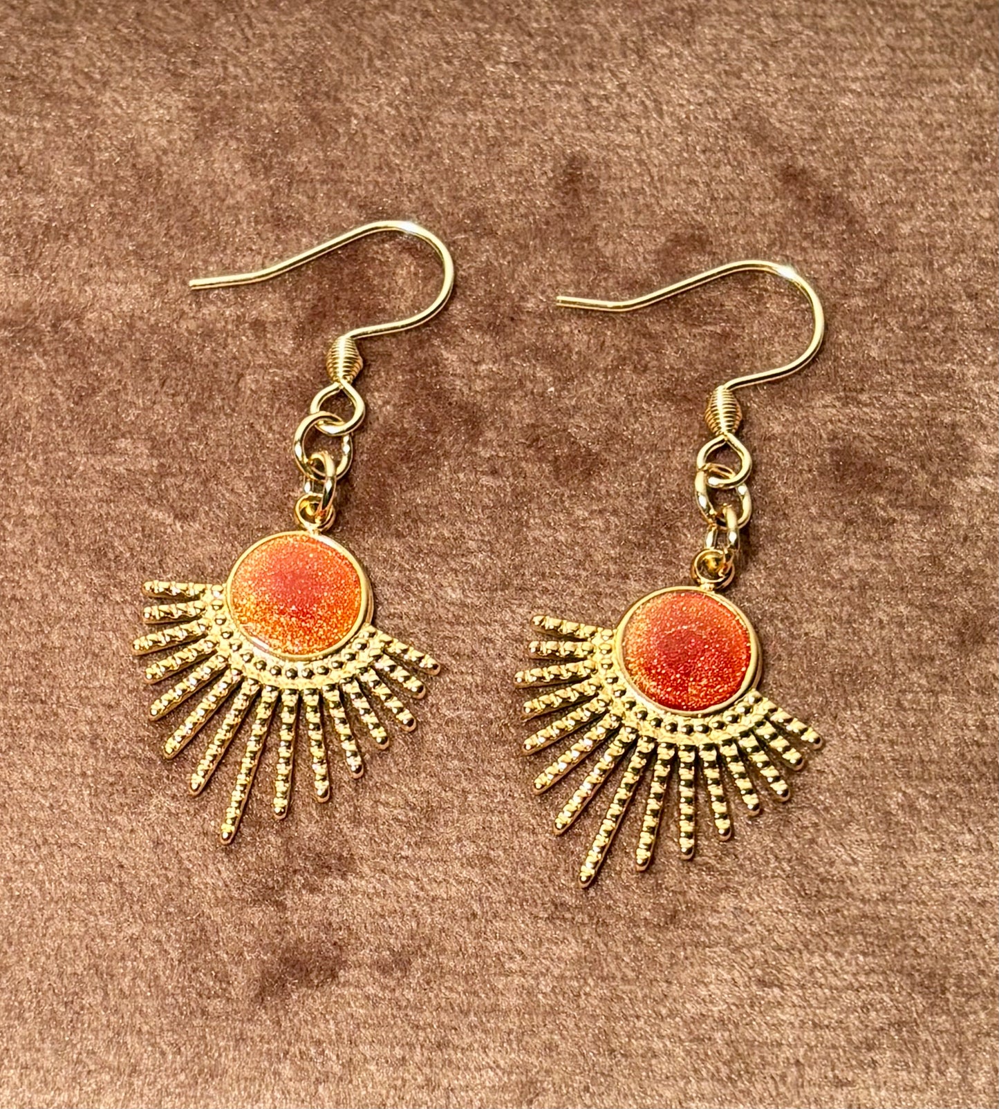Boucles d’oreilles soleil #5