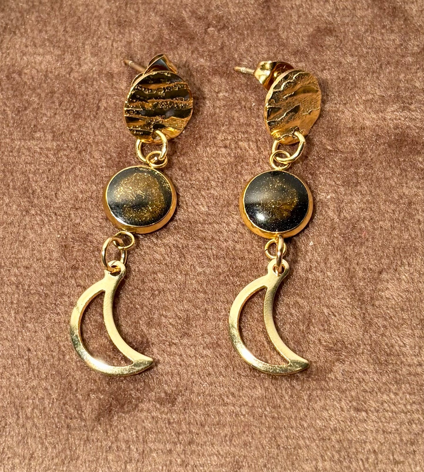 Boucles d’oreilles Lune