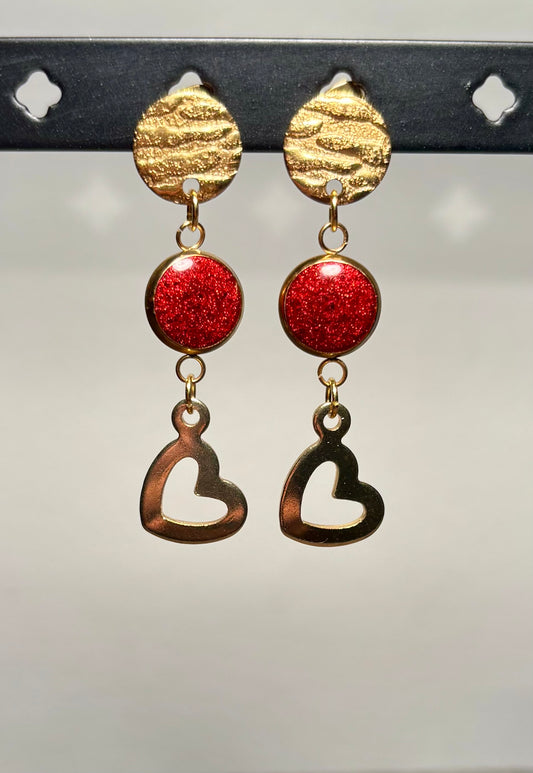 Boucles d’oreilles cœur