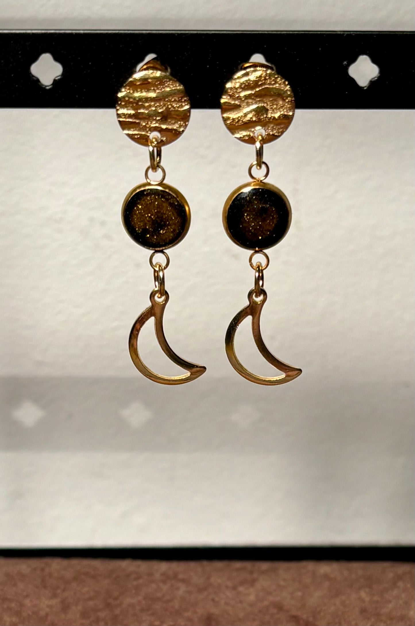 Boucles d’oreilles Lune