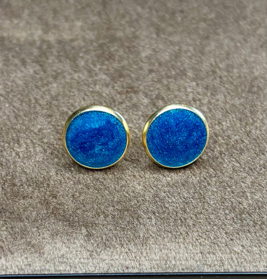 Boucles d’oreilles bleues