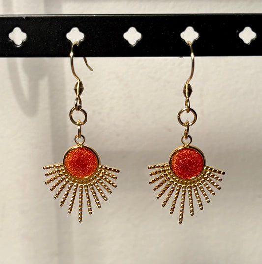 Boucles d’oreilles soleil #5